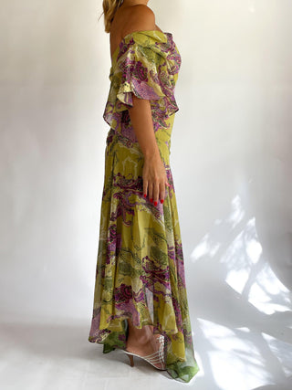 2000s Asymmetrical Green Fairy Dress (12)