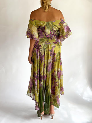 2000s Asymmetrical Green Fairy Dress (12)