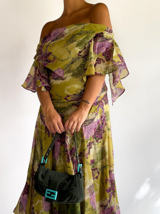 2000s Asymmetrical Green Fairy Dress (12)