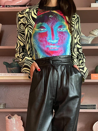 2000s Alberto Malaki for Caché Swirled Jacket (M)