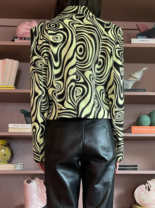 2000s Alberto Malaki for Caché Swirled Jacket (M)