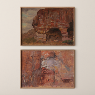 Study of Rocks, Petra Prints Collection (Set of 2), 1868