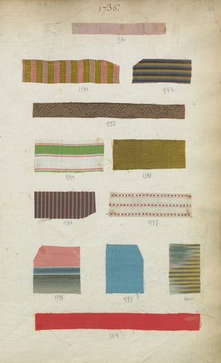 French Fabric Samples Print, 1736