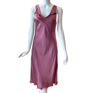 Giorgio Armani Orchid Petal Silk Open Back Dress (M)