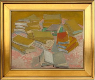 Museum Collection: Stacks of French Novels Print, 1887