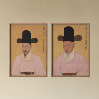 Portraits of Cho Hyun-myeong & Cho Jae-ho Prints Collection (Set of 2), Early 19th Century