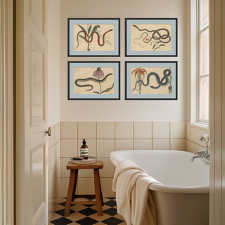 Serpent Framed Fine Art Prints Collection (Set of 4), 1731