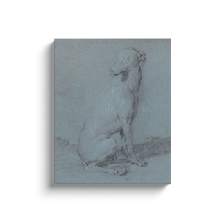 A Sitting Dog Print, 16th-17th Century