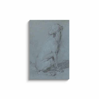 A Sitting Dog Print, 16th-17th Century