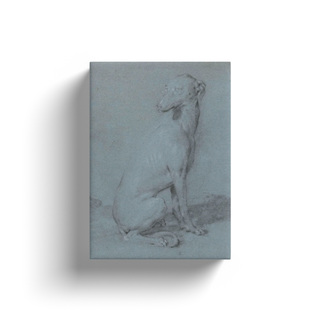 A Sitting Dog Print, 16th-17th Century