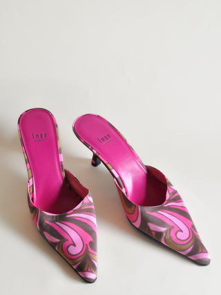 Emilio Pucci Style Pointed Toe Mules (10)