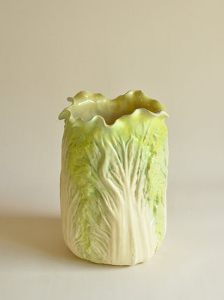 Patricia Garrett Napa Cabbage Vase, Signed & Dated