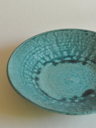 Turquoise Glazed Pottery Catchall