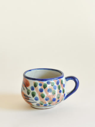Mexican Talavera Vázquez Face Mug III, Signed
