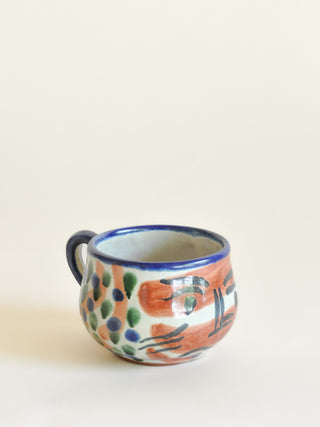 Mexican Talavera Vázquez Face Mug III, Signed