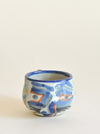 Mexican Talavera Vázquez Face Mug I, Signed