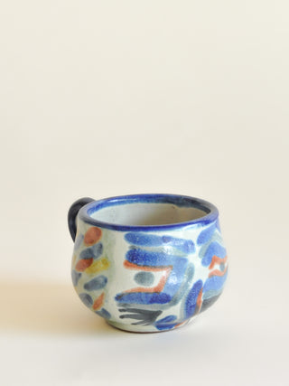 Mexican Talavera Vázquez Face Mug I, Signed