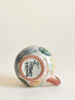 Mexican Talavera Vázquez Face Mug II, Signed