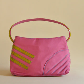 Etro Pink & Olive Handbag, Made in Italy