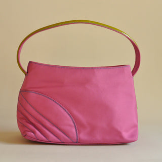 Etro Pink & Olive Handbag, Made in Italy