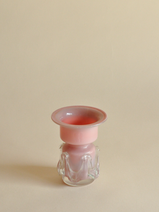 Jerzy Słuczan-Orkusz (1924-2002) Pink Glass Bud Vase, Made in Poland