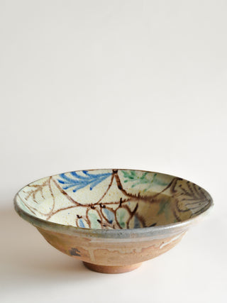 Late 1800s-Early 1900s Middle Eastern Painted Clay Bowl