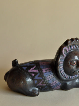 Mid 20th Century Earthenware Lion Sculpture in the Style of Bitossi