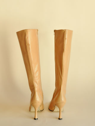Camel Leather Boots, Made in Spain (10)