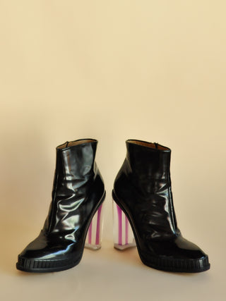 Early 2010s Margiela Plexi Heel Boots, Made in Italy (10)