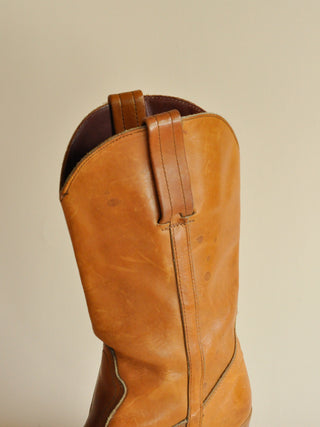 1970s Dexter Cognac Western Boots, Made in USA (8)