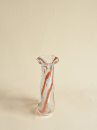 Hand Blown Glass Donut Vessel, Signed & Dated