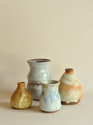 Studio Pottery Six Piece Vessel Collection, Signed