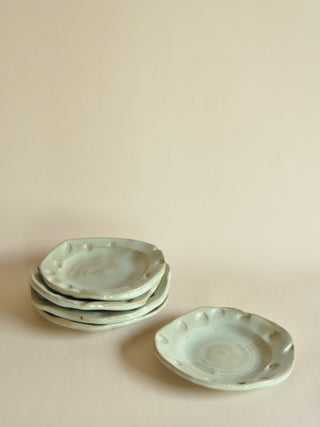 Organic Handmade Plates, Set of 5