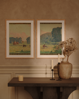 Fresnes Town Hall Mural Prints Collection II (Set of 2), 1905
