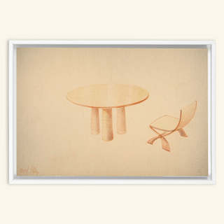 Table & Side Chair Print, 1937