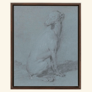 A Sitting Dog Print, 16th-17th Century