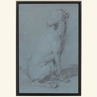 A Sitting Dog Print, 16th-17th Century