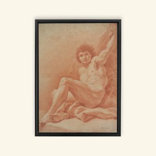 Male Figure Study Print, 1724