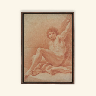 Male Figure Study Print, 1724