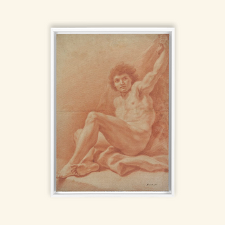 Male Figure Study Print, 1724