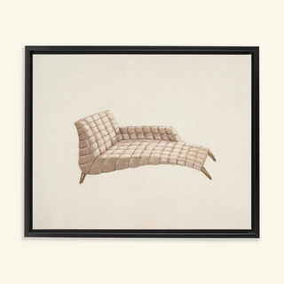 Quilted Chaise Print, 1935