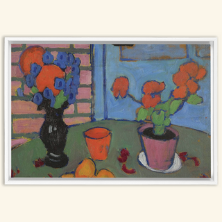 Still Life with Flowers & Oranges Print, 1909