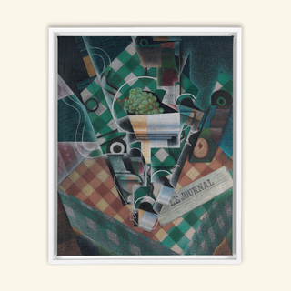 Still Life with Checked Tablecloth Print, 1915