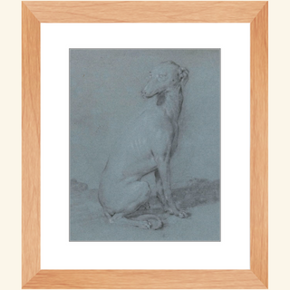 A Sitting Dog Print, 16th-17th Century