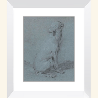 A Sitting Dog Print, 16th-17th Century