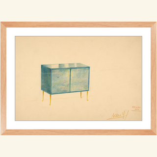 Cabinet on Metal Legs Print, 1940