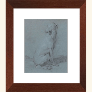 A Sitting Dog Print, 16th-17th Century