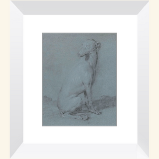 A Sitting Dog Print, 16th-17th Century