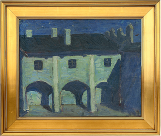 Museum Collection: Courtyard of the Straz Castle Print, 1908