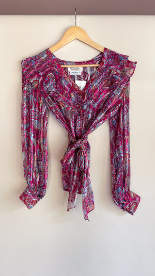 1970s/80s Saks Fifth Avenue Silk Skirt Set (25")